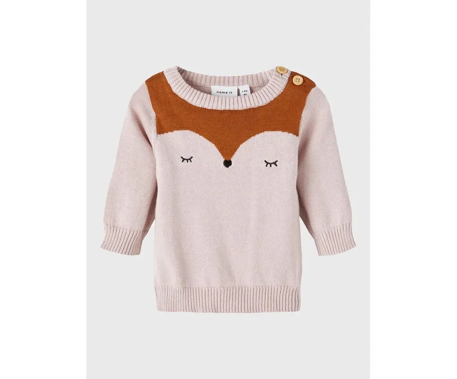 obrazek 1 NAME IT Sweter 13207072 Różowy Regular Fit