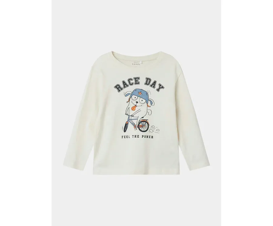 obrazek 1 NAME IT Bluzka Vagno 13224977 Écru Regular Fit