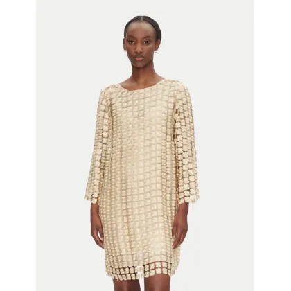 Zdjęcie Bruuns Bazaar Sukienka koktajlowa Yva BBW4530 Złoty Regular Fit