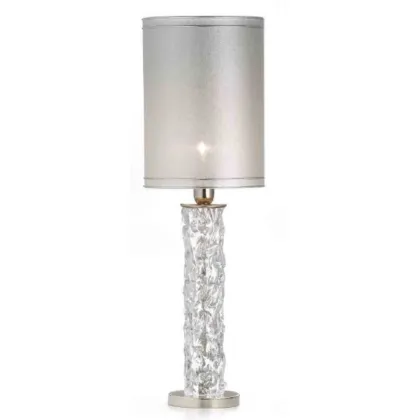 Picture Stylish table lamp made of transparent Murano glass - Il Paralume Marina
