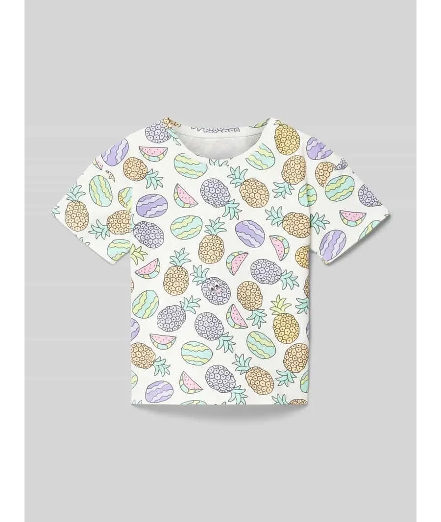 obrazek 1 T-shirt z nadrukiem z motywem na całej powierzchni