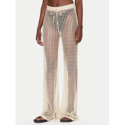 Zdjęcie Guess Spodnie palazzo E5GB02 Z3N30 Écru Palazzo Fit