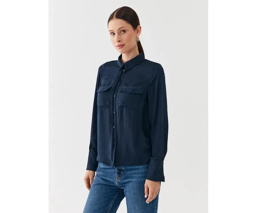 obrazek 1 Vero Moda Koszula Sunny 10260627 Granatowy Regular Fit