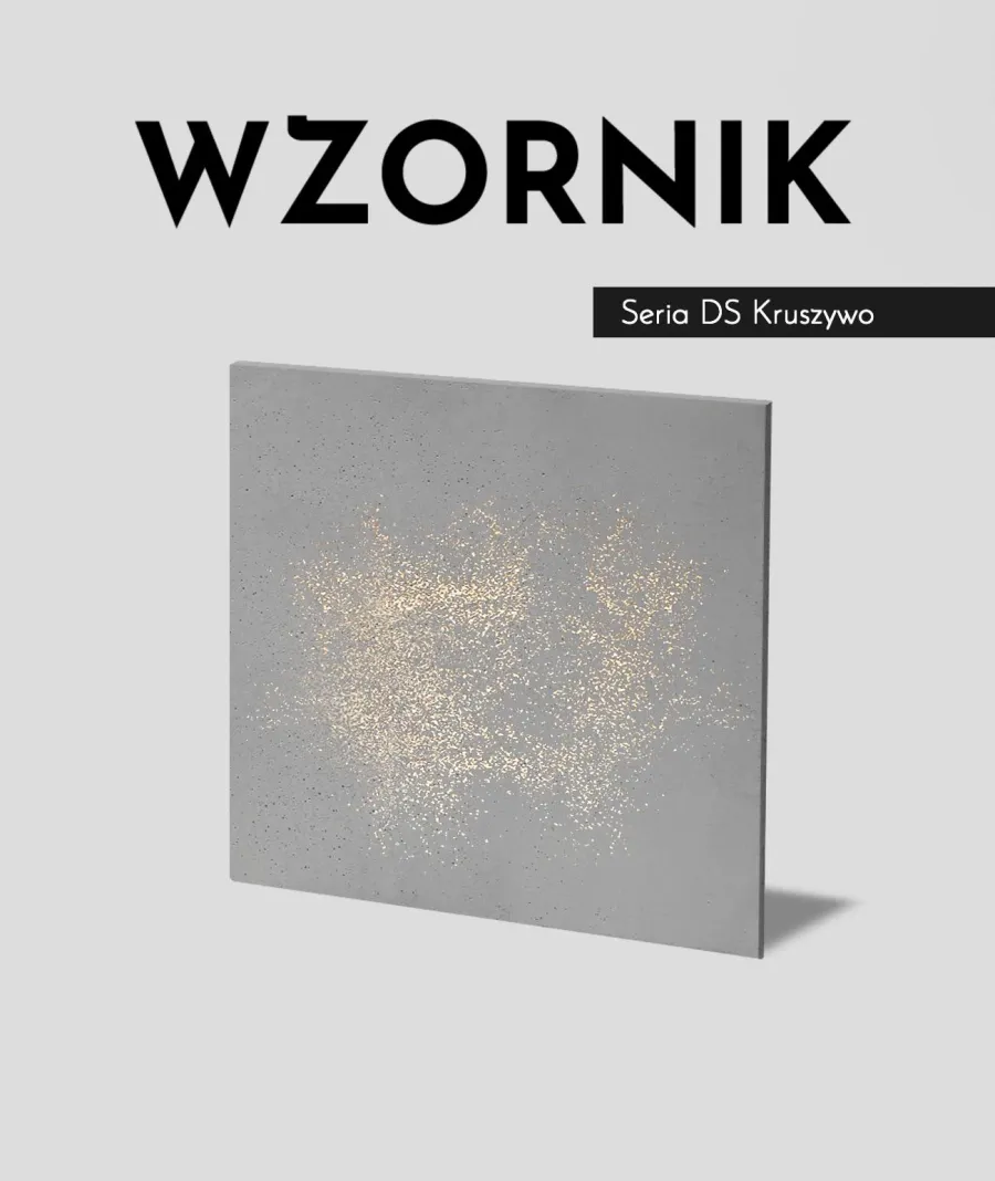 obrazek 1 Wzornik DS - (ciemny popiel, złote kruszywo, średnia porowatość) - beton architektoniczny