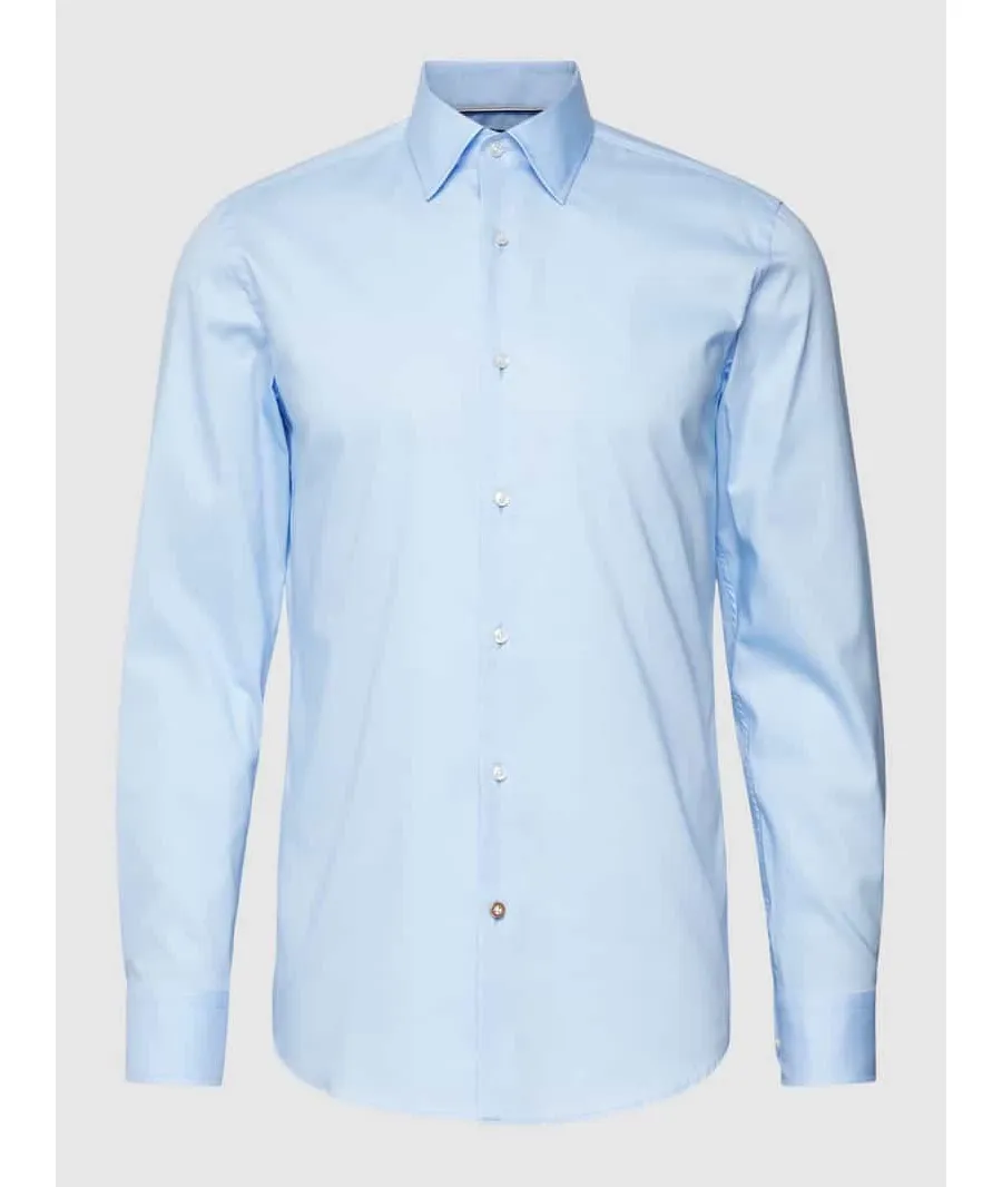 obrazek 1 Koszula biznesowa o kroju slim fit z kołnierzykiem typu kent model ‘Hank Kent’
