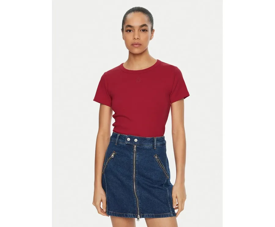 obrazek 1 HUGO T-Shirt Deloris 50512002 Czerwony Regular Fit