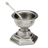 Picture Pewter spice container with spoon