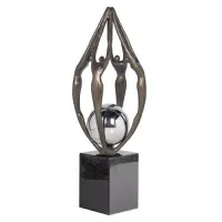 Zdjęcie Stylowa statuetka z brązu