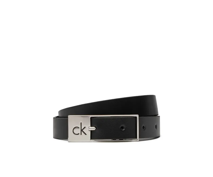 obrazek 1 Calvin Klein Pasek Damski Ck Cut Square Buckle 2.0 K60K613155 Czarny