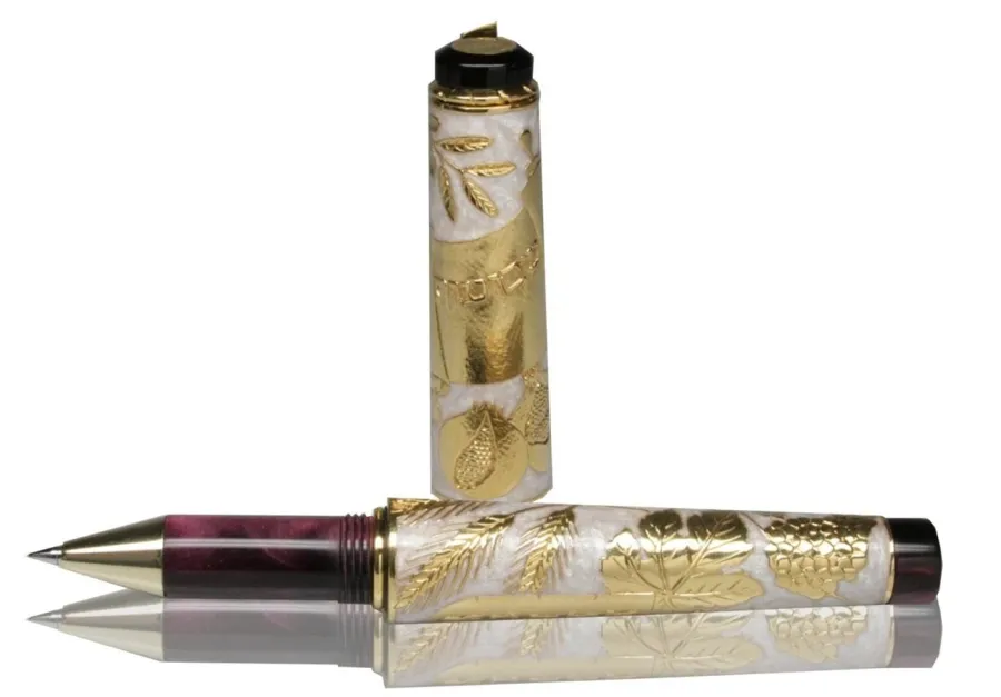 obrazek 1 Pióro kulkowe/Rollerball Shavout Perłowo-ZŁoty Limitowana Kolekcja