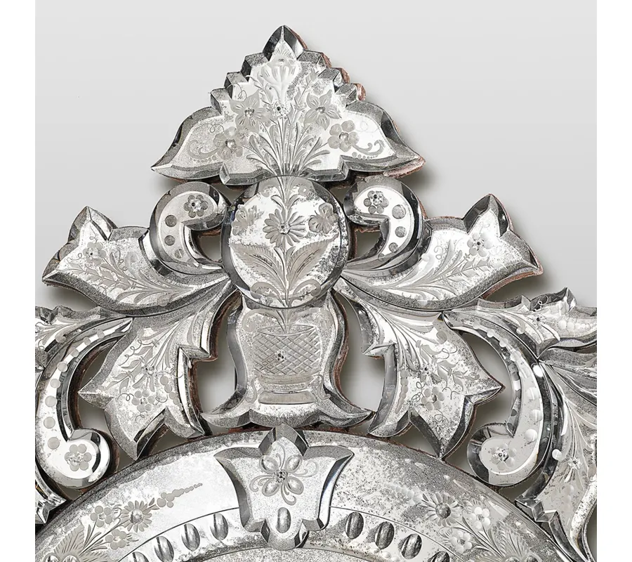 obrazek 2 Owalne lustro w stylu francuskim Louis XIV OV04