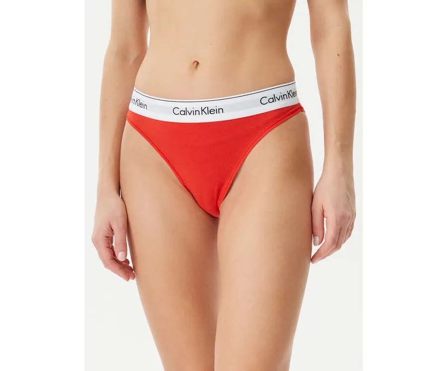 obrazek 1 Calvin Klein Underwear Figi klasyczne z wysokim stanem LV00QF8319 Czerwony