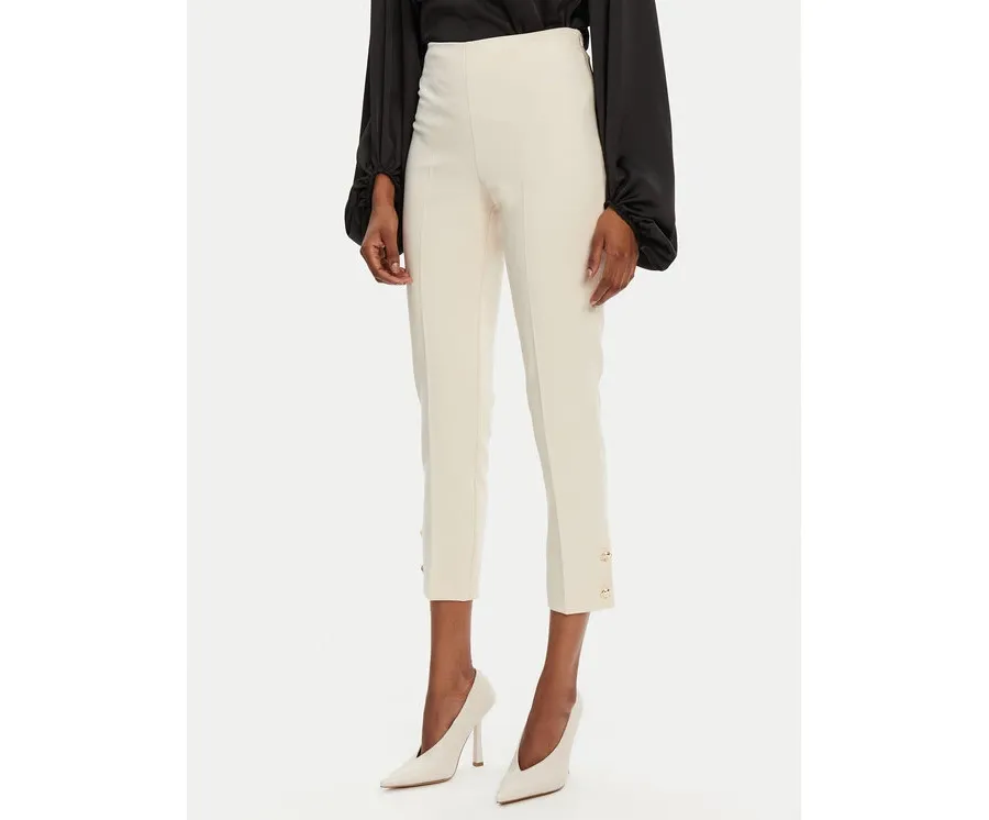 obrazek 1 Rinascimento Spodnie materiałowe CFC0122858003 Écru Regular Fit