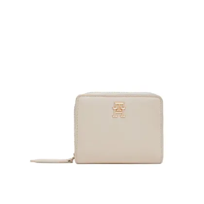 Zdjęcie Tommy Hilfiger Mały Portfel Damski Th Logotape Med Za AW0AW17408 Écru
