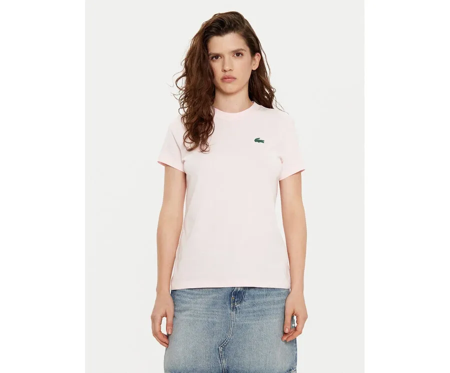 obrazek 1 Lacoste T-Shirt TF9246 Różowy Slim Fit