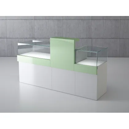 Zdjęcie Ekskluzywna lada kasowa z dwiema witrynami