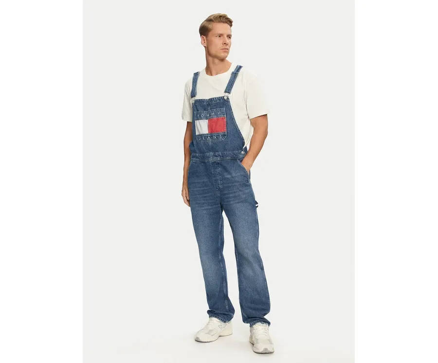 obrazek 1 Tommy Jeans Ogrodniczki Ryan DM0DM20440 Niebieski Straight Fit