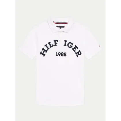 Zdjęcie Tommy Hilfiger Polo Monotype 1985 Arch KB0KB08855 Biały Regular Fit
