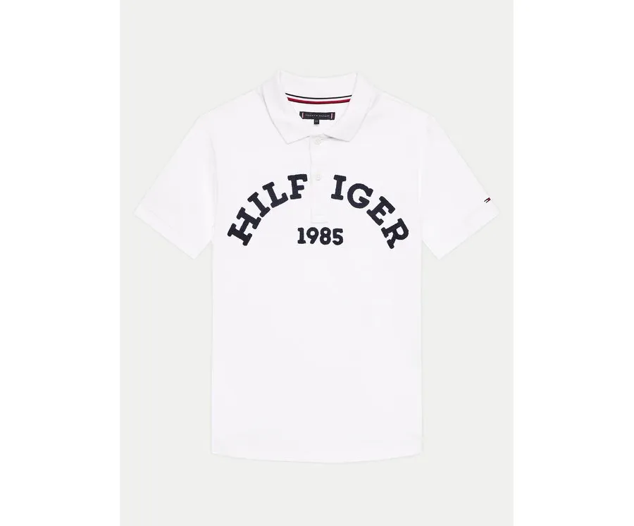 obrazek 1 Tommy Hilfiger Polo Monotype 1985 Arch KB0KB08855 Biały Regular Fit