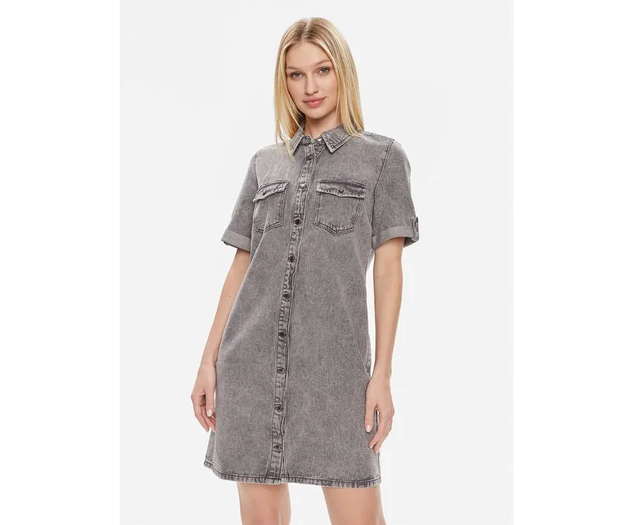 obrazek 1 Vero Moda Sukienka jeansowa Jennie 10309665 Szary Regular Fit
