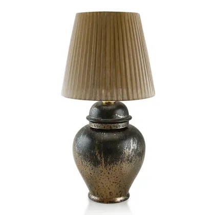 Picture Ceramic lamp finished in bronze