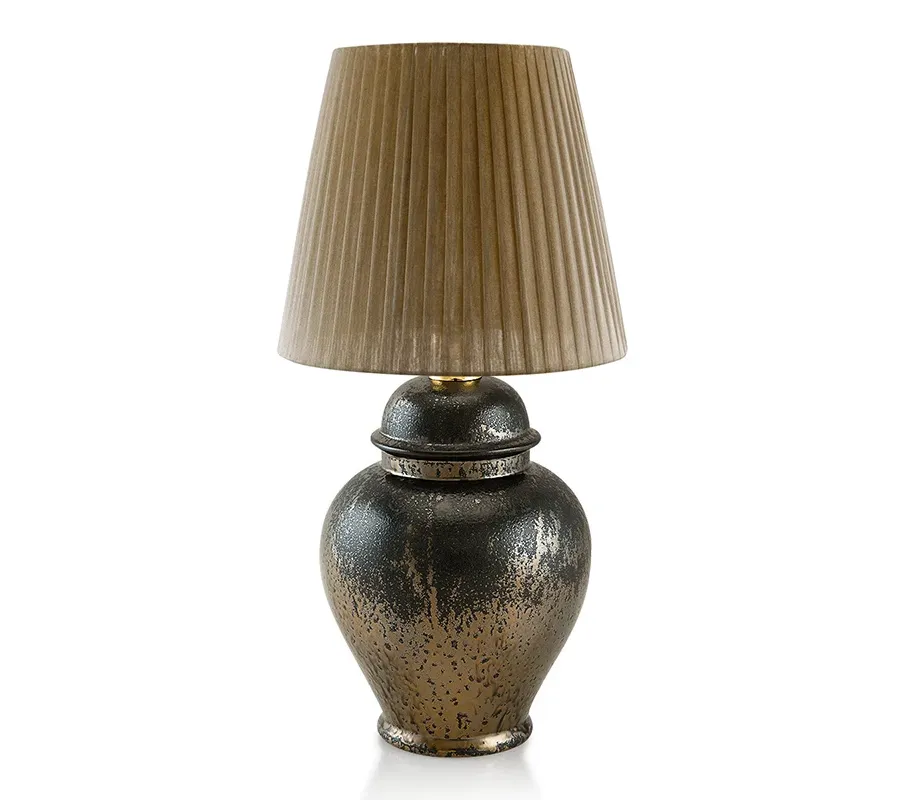 obrazek 1 Ceramiczna lampa wykończona w brązie