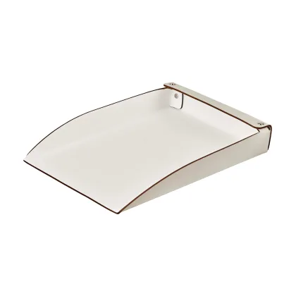 Zdjęcie Stylowa biurowa taca na dokumenty A4 w kolorze jasnego beżu