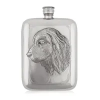 Zdjęcie Prezent – stylowa piersiówka z głową spaniela