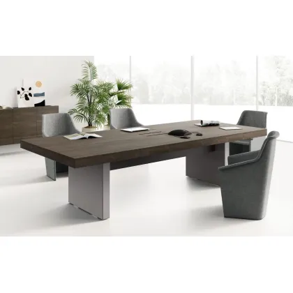 Zdjęcie Duży stół konfenercyjny w nowoczesnym stylu - 210x120x76 cm