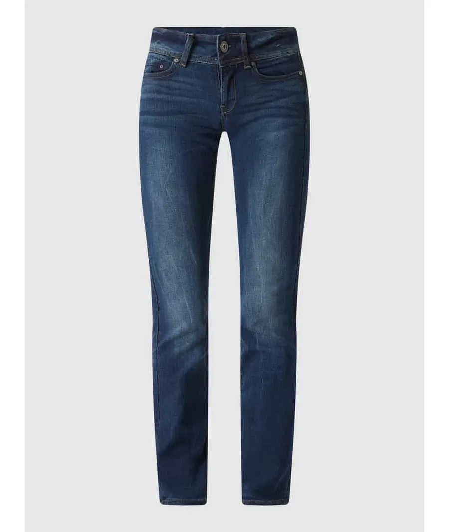 obrazek 1 Jeansy o kroju straight fit z dodatkiem streczu model ‘Midge’