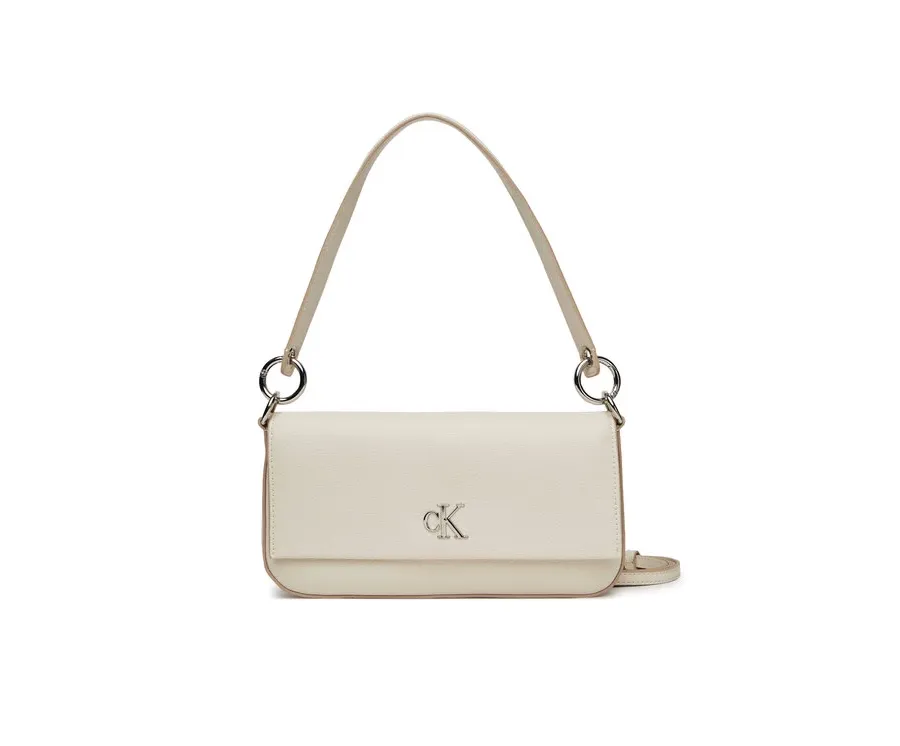 obrazek 1 Calvin Klein Jeans Torebka Minimal Monogram Shoulder Pouch LV04K3161G Biały