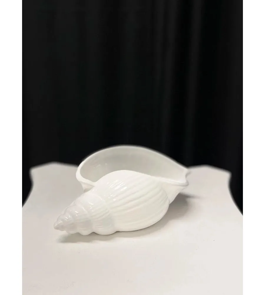 obrazek 2 Małe białe naczynie w kształcie muszli do serwowania dań lub pojemnik na kosmetyki - Le Ceramiche