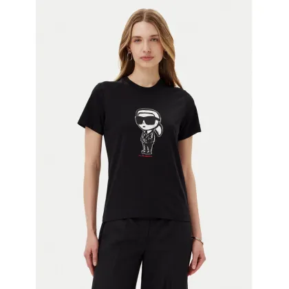 Zdjęcie KARL LAGERFELD T-Shirt A1W17126 Czarny Regular Fit