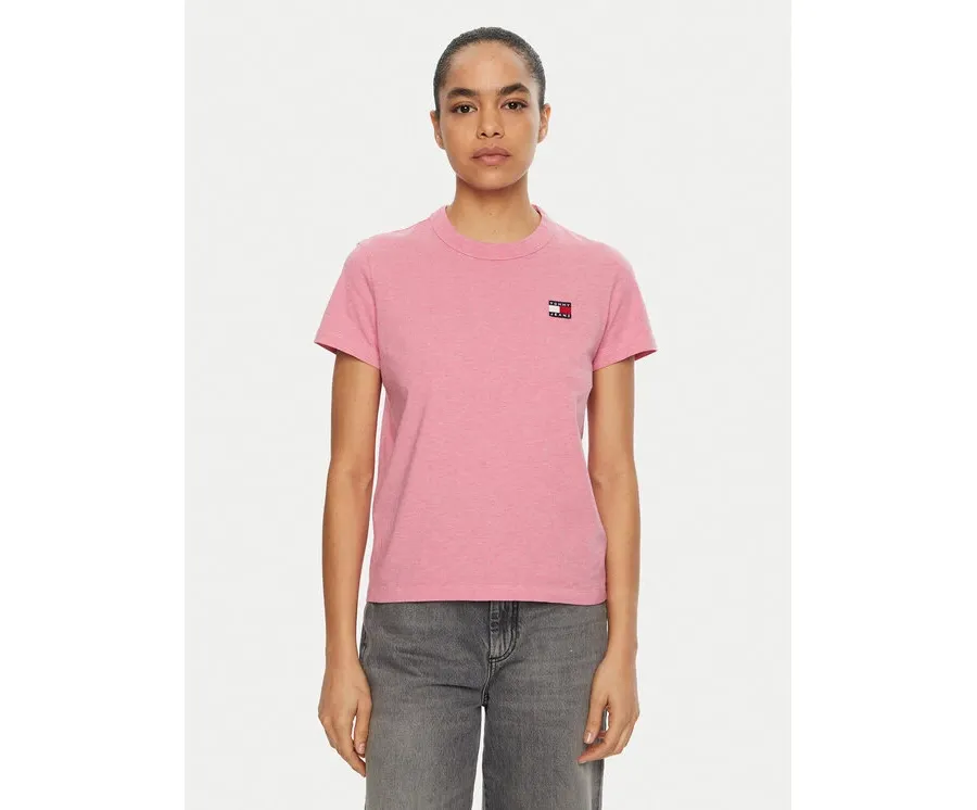 obrazek 1 Tommy Jeans T-Shirt DW0DW20153 Różowy Regular Fit