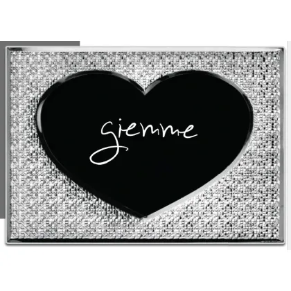 Picture Exclusive heart-shaped silver photo frame 10x15 cm