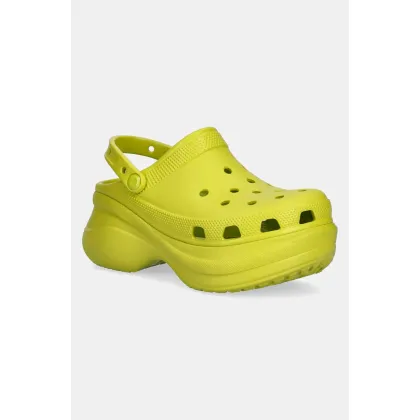 Zdjęcie Crocs klapki Classic Bae Clog W damskie kolor zielony na platformie 206302.312