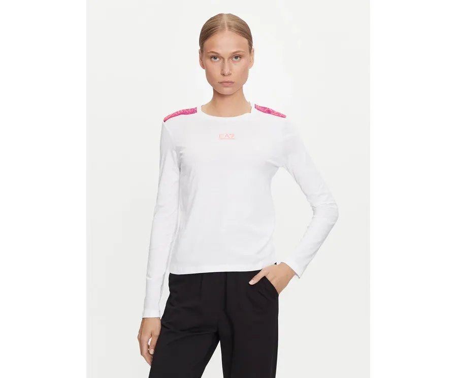 obrazek 1 EA7 Emporio Armani Bluzka 6DTT16 TJLOZ 1100 Biały Regular Fit