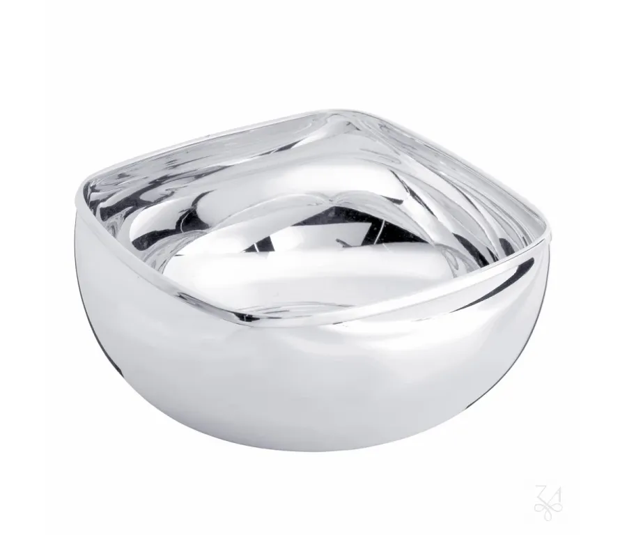 obrazek 1 Stylowa kwadratowa platerowana srebrem miska Susanna – Zaramella Argenti