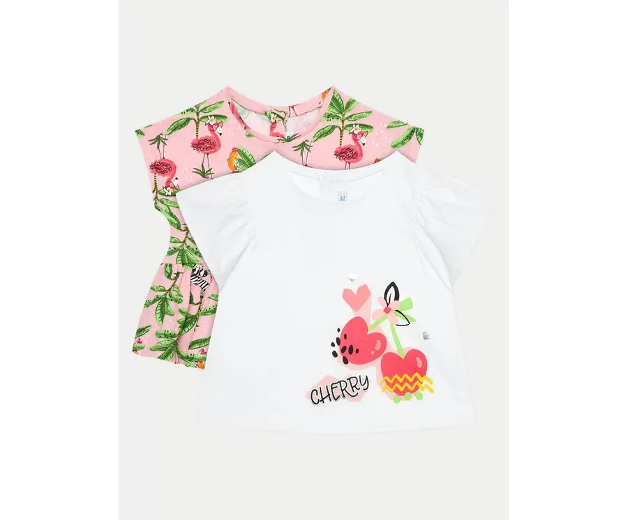 obrazek 1 Mayoral Komplet 2 t-shirtów 1011 Kolorowy