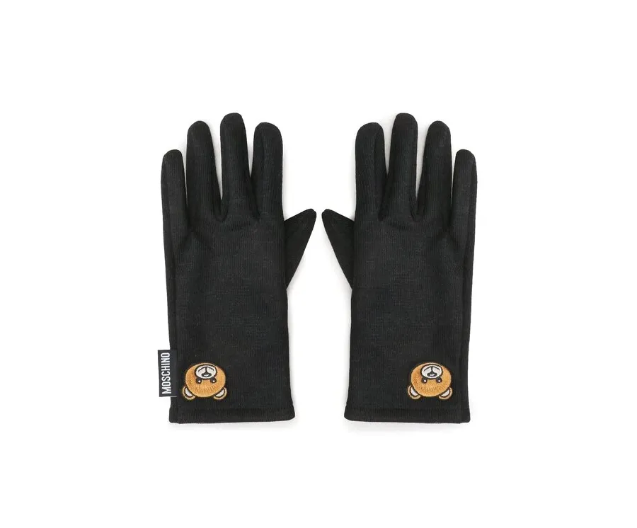 obrazek 1 MOSCHINO Rękawiczki Damskie 65345 M2812 Czarny