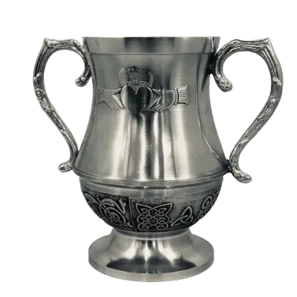 Picture A beautiful cup for wedding toasts in Claddagh and Celtic style