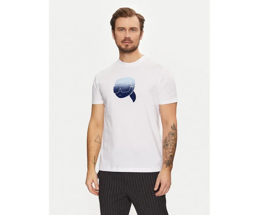 obrazek 1 KARL LAGERFELD T-Shirt 755426 551242 Biały Regular Fit