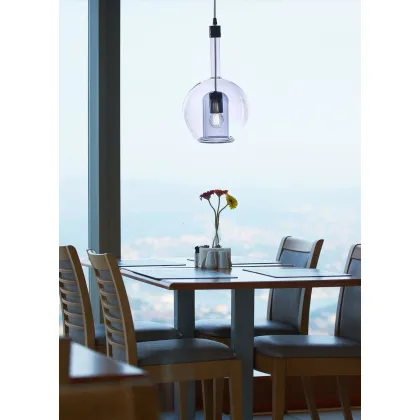 Zdjęcie Elegancka duża lampa wisząca ze szkła Murano do salonu