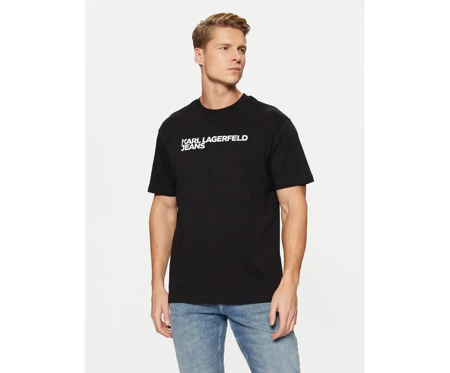 obrazek 1 Karl Lagerfeld Jeans T-Shirt A1M17002 Czarny Regular Fit