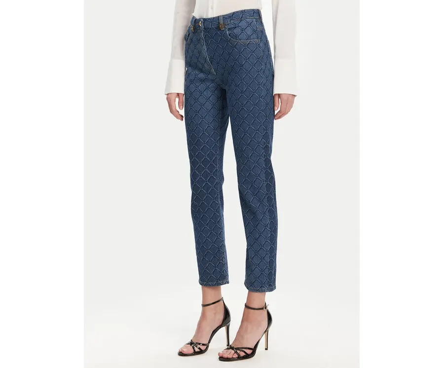 obrazek 1 Elisabetta Franchi Jeansy PJ-95N-51E2-V400 Granatowy Regular Fit