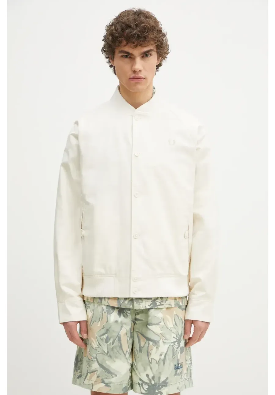 obrazek 1 Fred Perry kurtka bomber kolor beżowy przejściowa oversize J9032.560