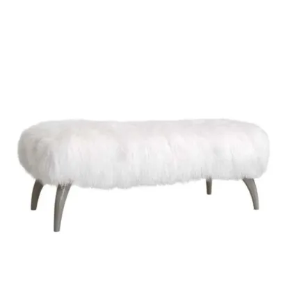 Zdjęcie Luksusowa ławka z tkaniny i lakierowanego drewna - Ana Roque