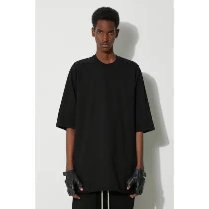 Zdjęcie Rick Owens t-shirt bawełniany Jumbo T-Shirt męski kolor czarny gładki DU01D1274.RIG.09