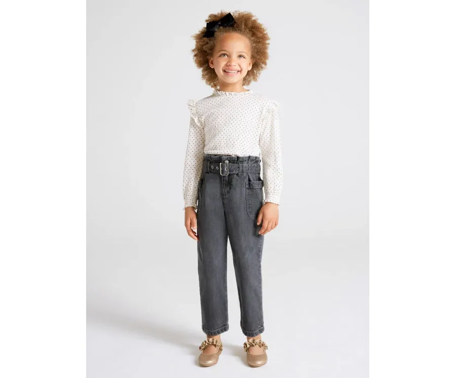 obrazek 1 Mayoral Jeansy 4506 Szary Regular Fit