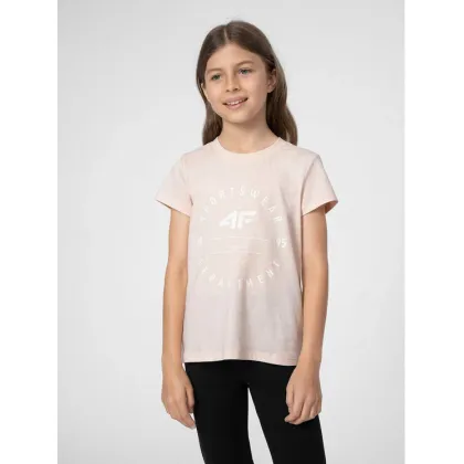 Zdjęcie 4F T-Shirt 4FJSS23TTSHF280 Beżowy Regular Fit